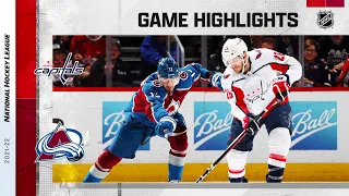 Capitals @ Avalanche 4/18 | NHL Highlights 2022