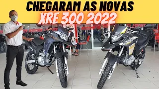 CHEGARAM AS PRIMEIRAS XRE 300 2022 MUITO TOP