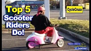 Top 5 Stupid Things Scooter Riders Do | MotoVlog