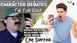 Tik Tok Dad vs his son on Should the Elderly be Allowed on Social Media? with Che Durena