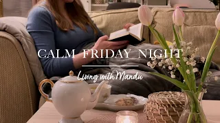 Calm Friday Night At Home 📖🐕❤️ | Living alone in Sweden Vlog