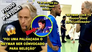 JORGE JESUS DIZ QUE NEYMAR ESTÁ LESIONADO E DETONA SUA CONVOCAÇÃO PARA SELEÇÃO BRASILEIRA😱