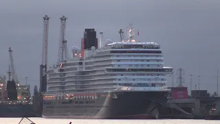 QUEEN ANNE MAIDEN VOYAGE FROM SOUTHAMPTON & FIREWORKS 03/05/24