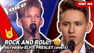 TOP 10 | Amazing ELVIS PRESLEY covers in The Voice Kids! 🤘