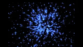 Glitter Blue Star Explode Free Footage HD