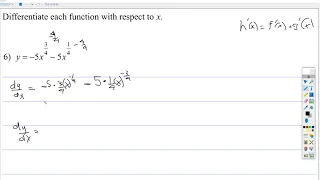 Derivatives: Power Rule with Fractional Exponents