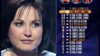 milionerzy (edycja włoska) pytanie za miliard lir z 18 marca 2001 roku