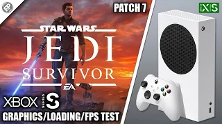 Jedi Survivor: Patch 7 - Xbox Series S Gameplay + FPS Test