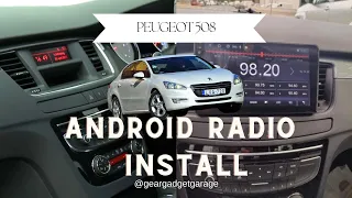 Peugeot 508 Android rádió beszerelés / Peugeot 508 Android radio install