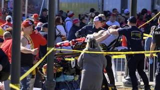 1 dead and at least 15 injured after shooting near Chiefs parade