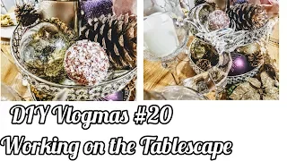 Glamorous Holiday Tablescape|💖Home Decor|Vlogmas 20