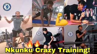 HEAT!🔥Christopher Nkunku Storms the Gym on Signing For Chelsea💪Massive Preparation for Preseason