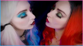 POISON IVY and HARLEY QUINN | ASMR KISS