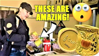 Ep459:  RARE VINTAGE GARAGE SALE HAUL!  😮😮  GARAGE SALE SHOP WITH ME FOR AMAZING FINDS