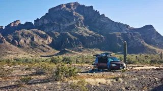 Full-Time Travel In A Minivan | Free scenic boondocking with friends in the Arizona desert.