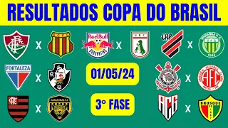 CLASSIFICAÇÃO COPA DO BRASIL HOJE 2024 - 3° FASE - COPA DO BRASIL 2024 - TABELA COPA DO BRASIL 2024