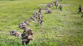 Platoon Attack On Mock Enemy Position – U.S. Marines Conduct Training In S. Korea