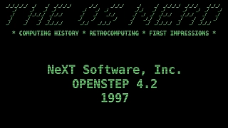 GUI History - OPENSTEP 4.2