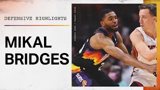 Mikal Bridges 2021-22 Defensive Highlight Reel | Phoenix Suns