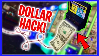 WILL A DOLLAR BILL ON A STRING WORK AT THE CLAW MACHINE???