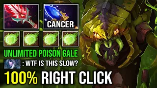 NEW CRAZY META Right Click Universal Carry Mid Venomancer 100% Unlimited Poison Gale Slow Dota 2