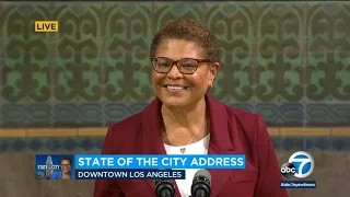 LIVE: L.A. Mayor Karen Bass gives first State of the City address