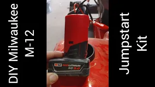 DIY Milwaukee M12 Jumpstart/ this thing works!!