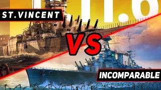 ЛИНКОР INCOMPARABLE VS VINCENT! ЧТО ОКАЖЕТСЯ СИЛЬНЕЕ? WORLD OF WARSHIPS