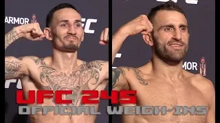 UFC 245 Official Weigh-Ins: Max Holloway vs Alexander Volkanovski