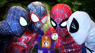 5 SPIDER-MAN Team vs MAGIC CAMERA ( Chinese Food Picture , Battle Nerf Gun Picture , Scary Picture )