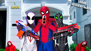 TEAM SPIDER-MAN vs BAD GUY TEAM ( ALL Aciton Story POV ) Nerf War || SEASON 4 - FLife vs