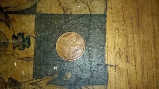 Moeda de Cobre de Portugal 50 Centavos