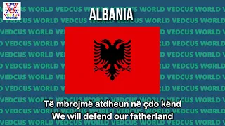 Albania National Anthem | Himni i Flamurit | Vedcus World