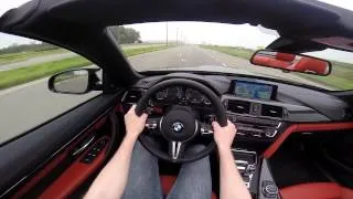 BMW M4 Convertible 2014 POV test drive GoPro