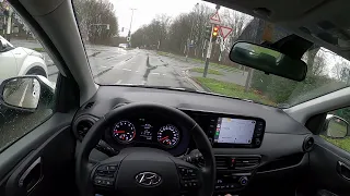 2023 Hyundai i10 Comfort 1.2 84HP - POV Drive on wet roads