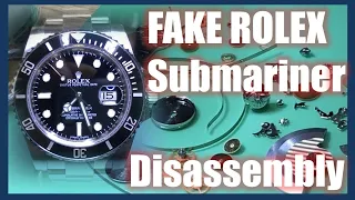 Fake ROLEX Submariner review & Disassembly