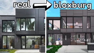 Building a MODERN MOODY house in Bloxburg