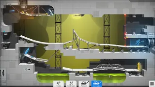 Bridge Constructor Portal   Best Solution   Level 14 BIS