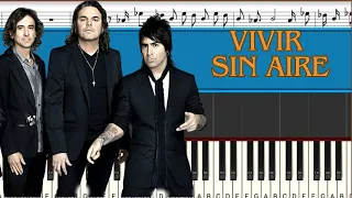 Maná - Vivir Sin Aire | Piano Tutorial | Midi