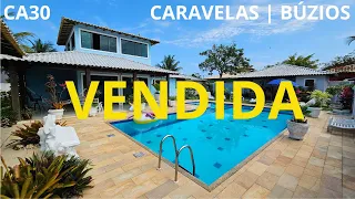 Casa à Venda Condomínio | Segurança 24 Horas em Búzios- Próxima as Praias Caravelas e Pontal Peró.