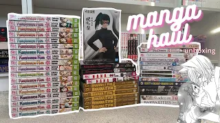 manga haul & unboxing🍓 | february [40+ volumes] shelving at the end!
