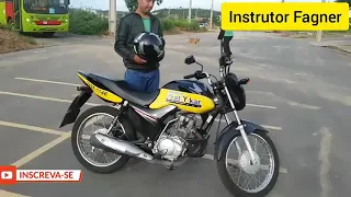 TREINAMENTO NA PISTA DE MOTO AUTO ESCOLA PARA REALIZAÇÃO DA PRAVA DETRAN TERESINA-PI