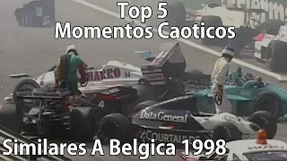 Top 5 | Salidas Mas "Locas" (Como Spa 1998) En F1 | #HistoriasF1