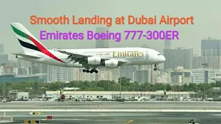 Emirates EK-507 Landing at Dubai International Airport | Boeing 777-300ER | Mumbai to Dubai