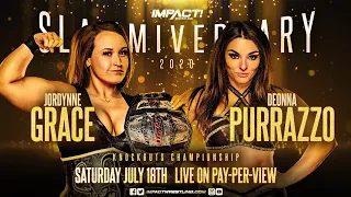 FULL MATCH - Jordynne Grace vs. Deonna Purrazzo – Impact Knockouts Championship: Slammiversary 2020