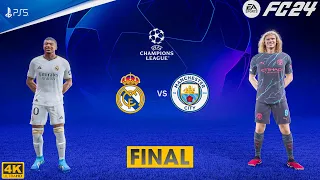 FC 24 - Real Madrid Vs Manchester City - Ft. Mbappe, Haaland- Champions League Final | PS5™ [4K60]