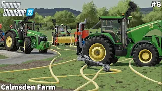 Fertilizing With Slurry & Liquid Fertilizer, Feeding Animals │Calmsden│FS 22│Timelapse#6