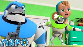 ARPO The Robot | ARPO's Little Helper!!! | Funny Cartoons for Kids | Arpo and Daniel