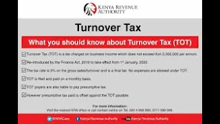 Unpacking Turn over Tax