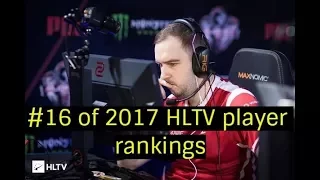 Top 20 player of 2017 HLTV player ranking : #16 oskar highlights